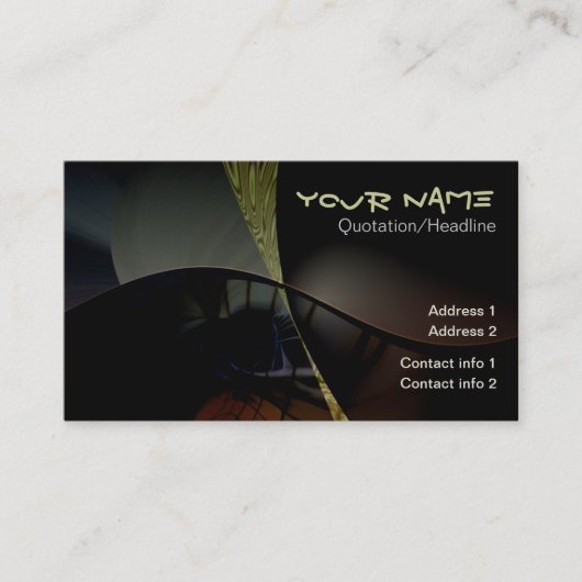 DARK Events STYLE Business Card Visitenkarte (Vorderseite)
