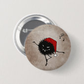 Dark Evil Christmas Bug Button (Vorne & Hinten)