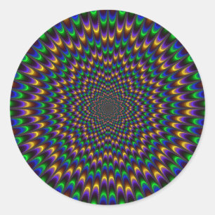 Dark Eye Bender Runder Aufkleber