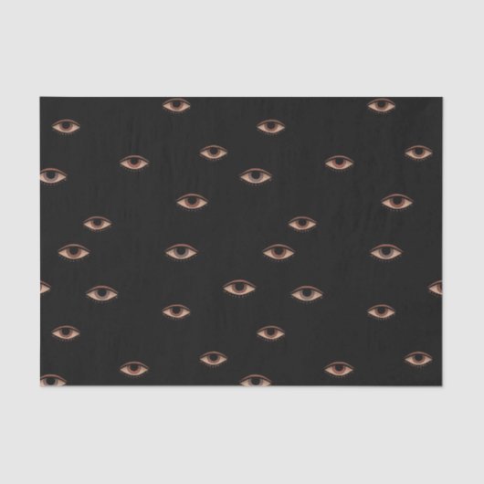 Dark Eye Pattern Tissue Paper Seidenpapier (Vorderseite)