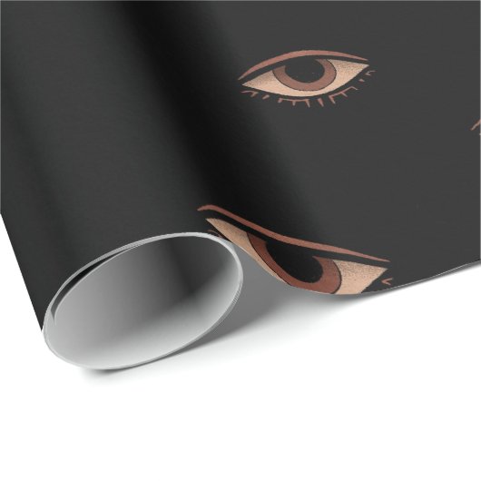Dark Eye Pattern Wrapping Paper Geschenkpapier (Rolleneckpunkt)