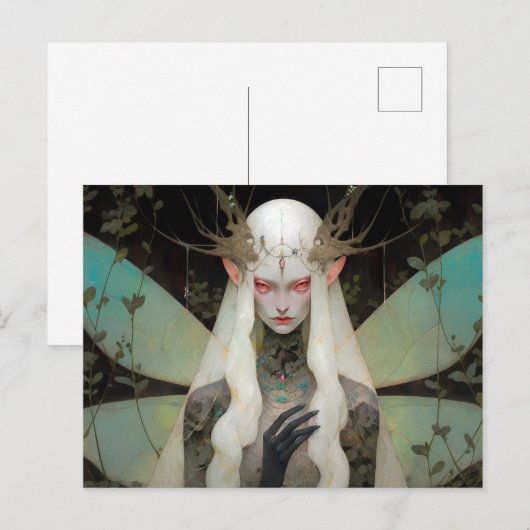 Dark Fairy Fantasy Art Postkarte (Vorne/Hinten)