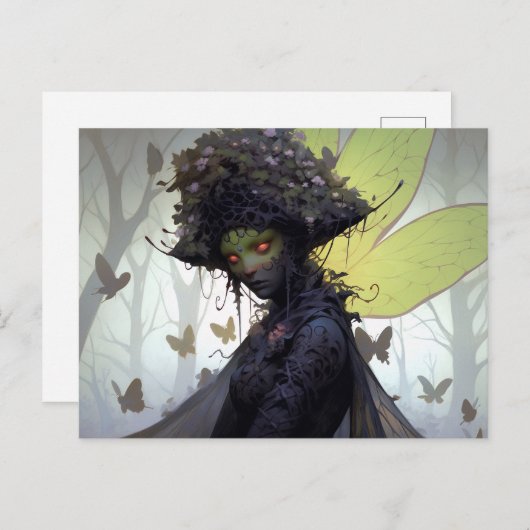 Dark Fairy Fantasy Art Postkarte (Vorne/Hinten)