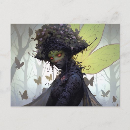 Dark Fairy Fantasy Art Postkarte (Vorderseite)