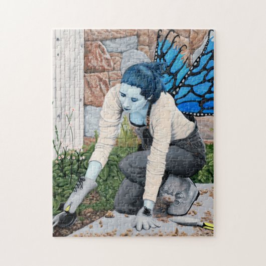 Dark Fairy Garden Fantasy Art Medium Jigsaw Puzzle (Vertikal)