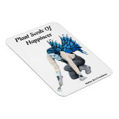 Dark Fairy Garden Fantasy Foto Magnet (Rechte Seite)