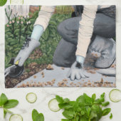 Dark Fairy Garden Fantasy Kunst, Dichtung und Musi Geschirrtuch (Gefaltet)