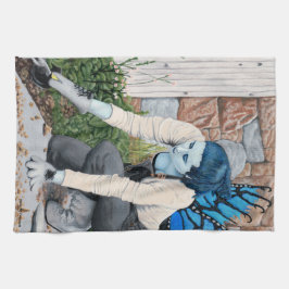 Dark Fairy Garden Fantasy Kunst, Dichtung und Musi Geschirrtuch