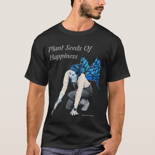 Dark Fairy Garden Gardener Fantasy Art T - Shirt (Vorderseite)