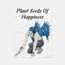 Dark Fairy Garden Gardener Fantasy Fantastische Be Fleecedecke