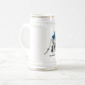 Dark Fairy Gardener Fantasy Art Beer Stein Bierglas (Vorderseite Links)