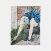 Dark Fairy Gardener Fantasy Art Fleece Blanket (Vorderseite)