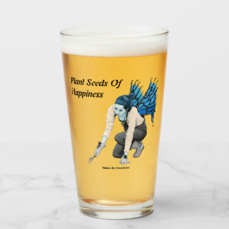 Dark Fairy Gardener Fantasy Art Glass Tumbler Cup