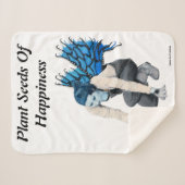 Dark Fairy Gardener Fantasy Art Sherpa Blanket Sherpadecke (Vorderseite (Horizontal))