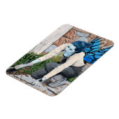 Dark Fairy Gardener Fantasy Foto Magnet (Linke Seite)
