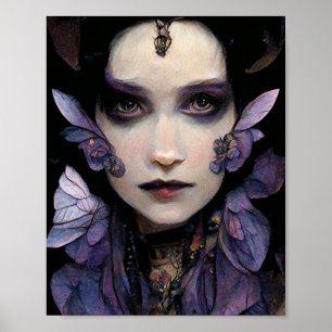 Dark Fairy Goth Gothic Fantasy Art Poster