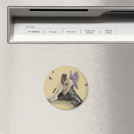 Dark Fairy Lila Wings Magnet (In Situ (Geschirrspüler))