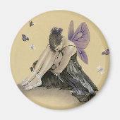 Dark Fairy Lila Wings Magnet (Vorne)