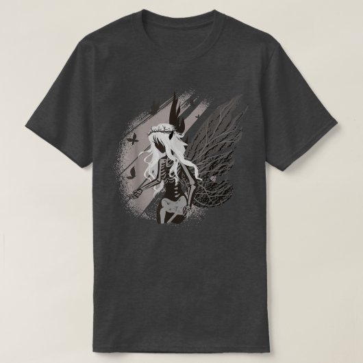 Dark Fairy Skeleton Fairycore Fairywave Go T-Shirt (Design vorne)