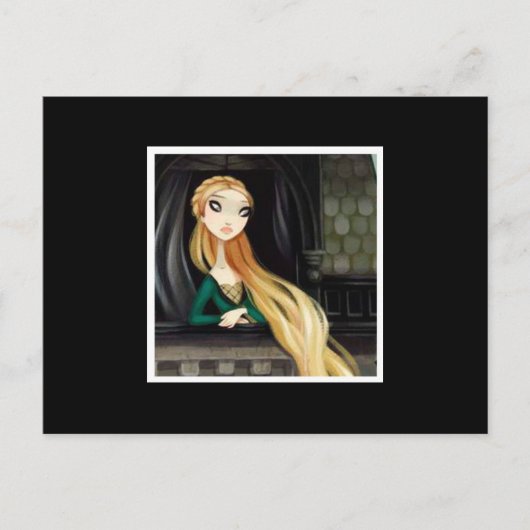 Dark Fairy Tale Character 2 - Rapunzel Postkarte (Vorderseite)