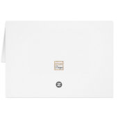 Dark Fall Floral Rustic Autumnal Danke Karte (Rückseite Horizontal)