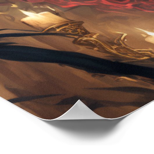 Dark Fantasy Anime Art Poster (Ecke)