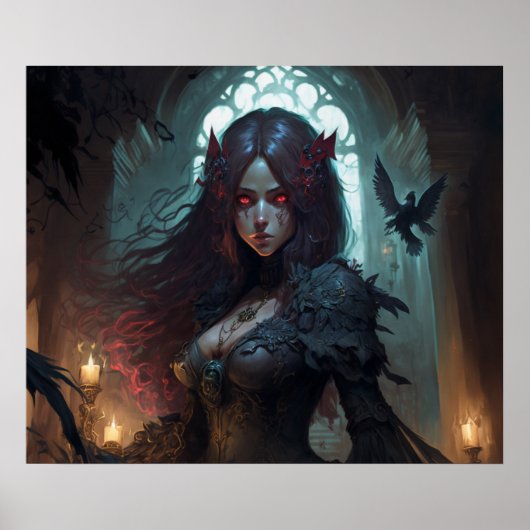 Dark Fantasy Anime Art Poster (Vorne)