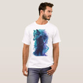 Dark Fantasy Bogenschütze - Elite T-Shirt mit Kapu (Vorne ganz)