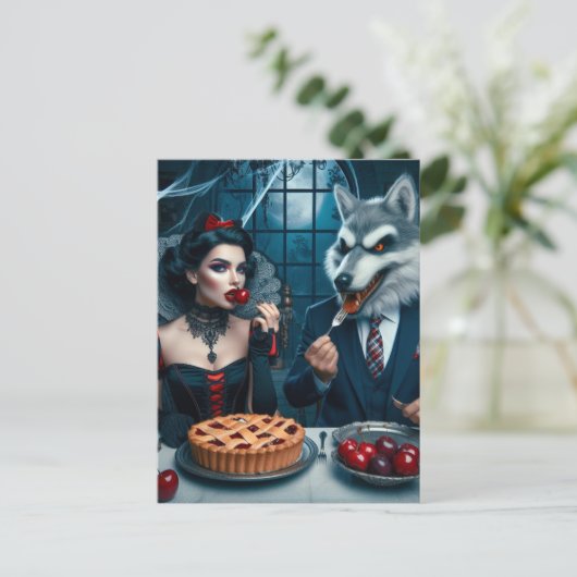 Dark Fantasy Collision Postkarte (Stehend Vorderseite)