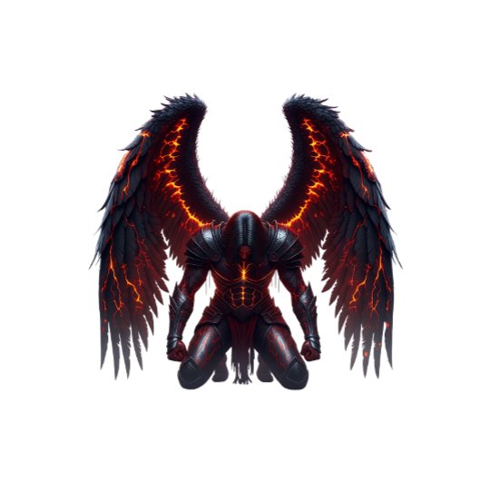Dark Fantasy Fallen Angel Hoodie with Fiery Wings 