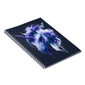 Dark Fantasy Galaxy Einhorn Notizbuch Notizblock (Rechte Seite)