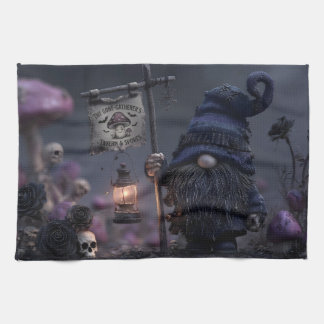 Dark Fantasy Gnome at The Gone-Gatherer's Tavern Geschirrtuch