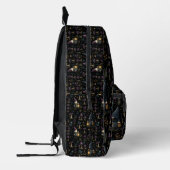 Dark Fantasy Gnome und Mushroom Pattern Bedruckter Rucksack (Links)