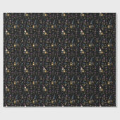 Dark Fantasy Gnome und Mushroom Pattern Geschenkpapier (Flach)