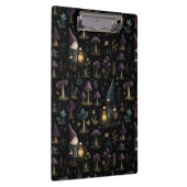 Dark Fantasy Gnome und Mushroom Pattern Klemmbrett (Rechts)