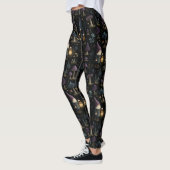 Dark Fantasy Gnome und Mushroom Pattern Leggings (Links)