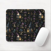 Dark Fantasy Gnome und Mushroom Pattern Mousepad (Mit Mouse)