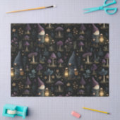 Dark Fantasy Gnome und Mushroom Pattern Seidenpapier (Basteln)