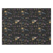 Dark Fantasy Gnome und Mushroom Pattern Tischdecke (Vorderseite (Horizontal))