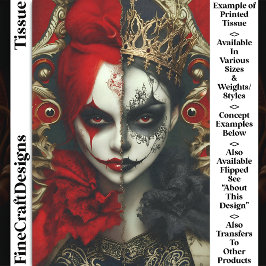 Dark Fantasy Gotheen Art DA4R Decoupage Seidenpapier