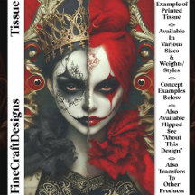 Dark Fantasy Gotheen Königin Art DA4L Decoupage