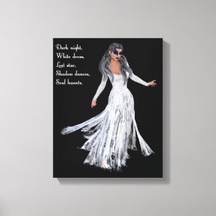 Dark Fantasy Gothic Hexen Leinwandbild - Verlorene Leinwanddruck