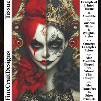 Dark Fantasy Gothic Queen Art DA4R Dekoupage Seidenpapier