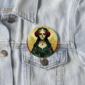 Dark Fantasy Gothic Skull Frau Button (Beispiel)