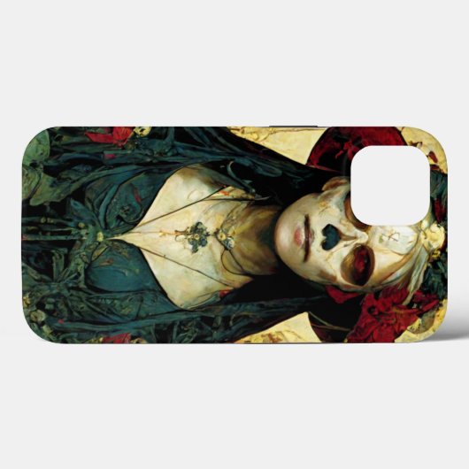 Dark Fantasy Gothic Skull Frau Case-Mate iPhone Hülle (Rückseite (Horizontal))