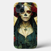 Dark Fantasy Gothic Skull Frau Case-Mate iPhone Hülle (Rückseite)