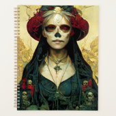 Dark Fantasy Gothic Skull Frau Planer (Vorderseite)