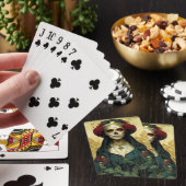 Dark Fantasy Gothic Skull Frau Spielkarten (In Situ)