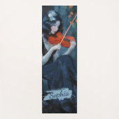 Dark Fantasy Gothic Violinist in Moonlit Garden Yogamatte (Vorderseite)