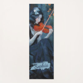 Dark Fantasy Gothic Violinist in Moonlit Garden Yogamatte
